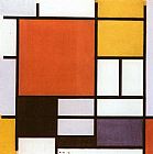 Piet Mondrian Famous Paintings - Composition with Red Yellow